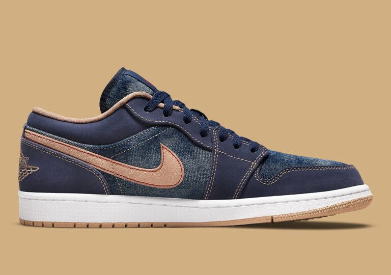 Air Jordan 1 Low SE 'Denim' DH1259-400 - Image 3