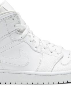 Air Jordan 1 Mid 'Triple White' 554724-130