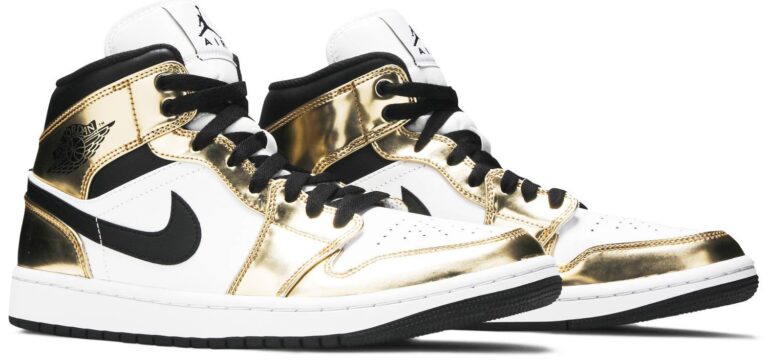 Air Jordan 1 Mid SE 'Metallic Gold' DC1419-700 - Image 5