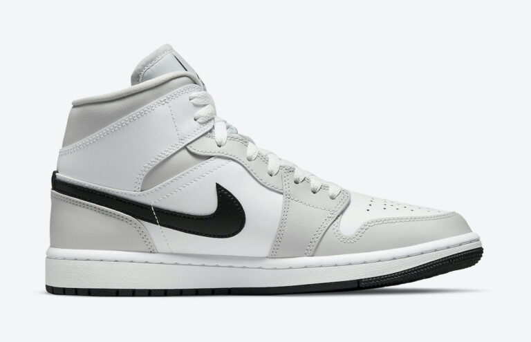 Air Jordan 1 Mid 'Light Smoke Grey' BQ6472-015 - Image 3