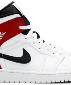 Air Jordan 1 Mid 'White Chicago' 554724-116