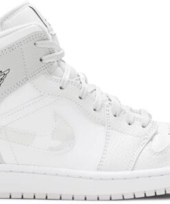 Air Jordan 1 Mid 'Swoosh Logo - Grey Camo' DC9035-100