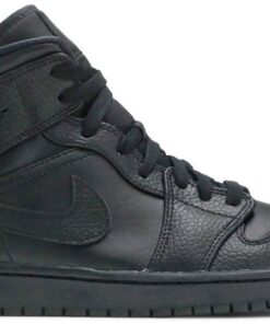 Air Jordan 1 Mid 'Triple Black' 554724-091
