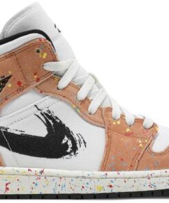 Air Jordan 1 Mid SE 'Brushstroke Paint Splatter' DA8005-100