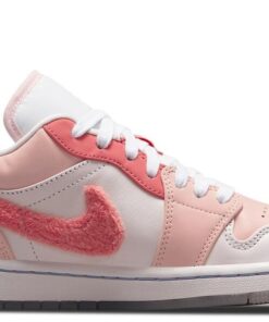 Air Jordan 1 Low White Pink Grey Shoes DM5443-666