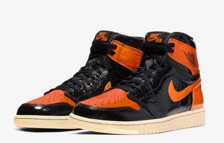 Nike Air Jordan 1 Black Orange - Image 3