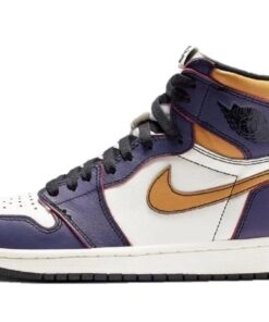 Nike Air Jordan 1 Gold Purple
