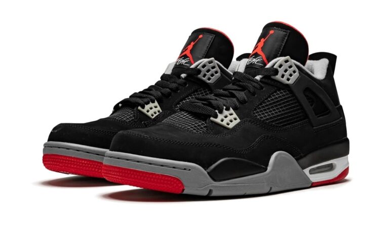 Nike Air Jordan 4 Black Red Bred - Image 2