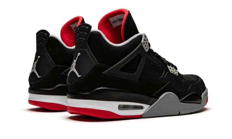 Nike Air Jordan 4 Black Red Bred - Image 3