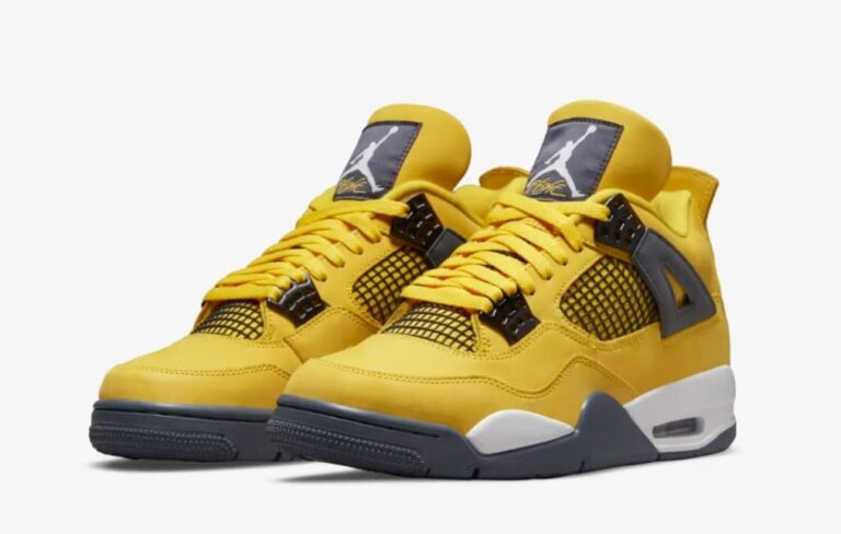 Nike Air Jordan 4 Retro Lightning Yellow - Image 2