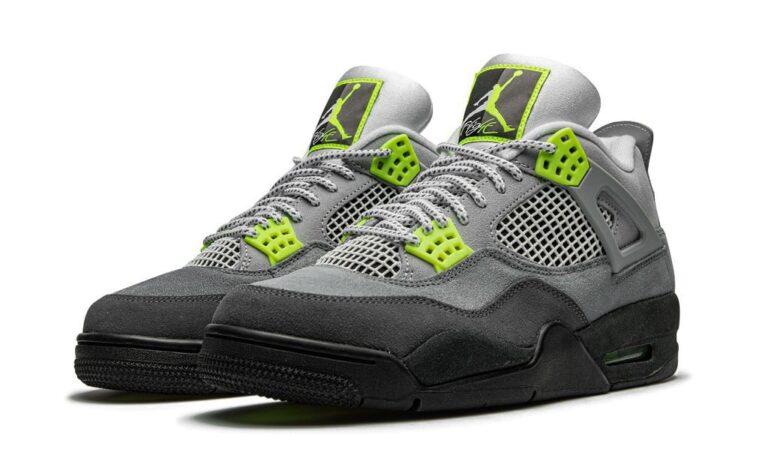 Nike Air Jordan 4 Retro Neon - Image 2