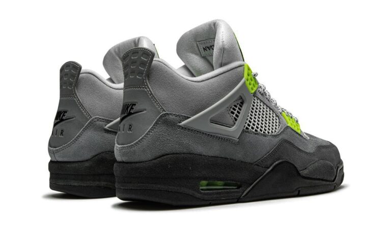 Nike Air Jordan 4 Retro Neon - Image 3