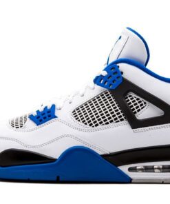 Nike Air Jordan 4 White Blue Motorsports