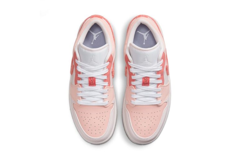 Air Jordan 1 Low White Pink Grey Shoes DM5443-666 - Image 5