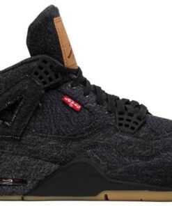 Levi's x Air Jordan 4 Retro 'Black Denim' AO2571-001