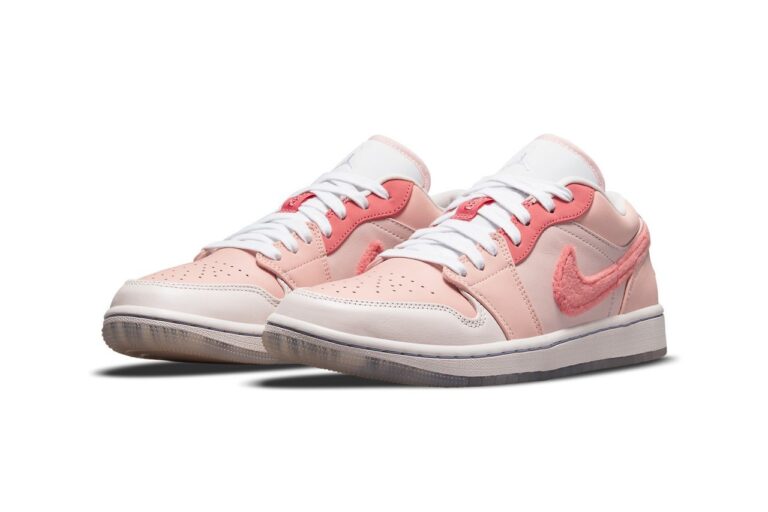 Air Jordan 1 Low White Pink Grey Shoes DM5443-666 - Image 4