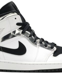 Air Jordan 1 Mid 'White Silver' 554724-121