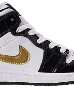 Air Jordan 1 Mid Patent PS 'Black Gold' BQ6932-007