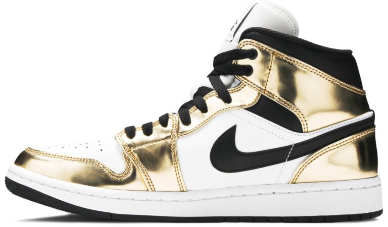 Air Jordan 1 Mid SE 'Metallic Gold' DC1419-700 - Image 2