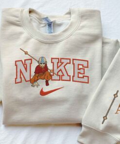Aang Avatar The Last Airbender Nike Embroidered Sweatshirt