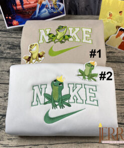 The Frog And The Princess Disney Nike Embroidered Sweatshirt