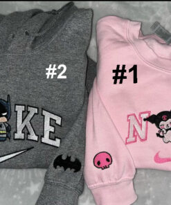 Batman And Kuromi Nike Embroidered Sweatshirt