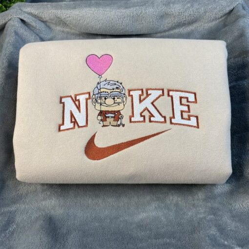 Carl Fredricksen And Ellie Fredricksen Up Disney Nike Embroidered Sweatshirts - Image 2