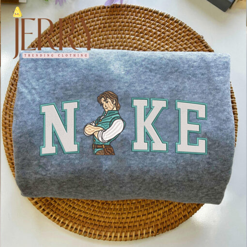 Tangled And Rapunzel Disney Couple Nike Embroidered Sweatshirts - Image 3