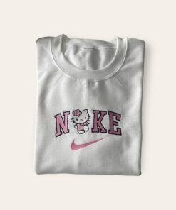 Cute Hello Kitty Nike Embroidered Sweatshirt