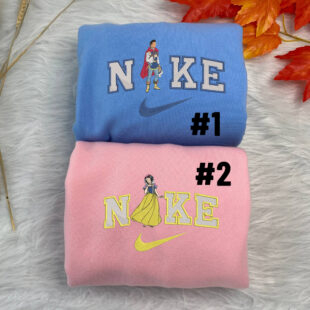 Snow White and Prince Charmings Disney Nike Embroidered Sweatshirts