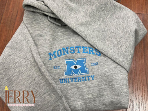 Monster?s University Crewneck Embroidered Sweatshirts, Disney Embroidered Sweatshirts - Image 4