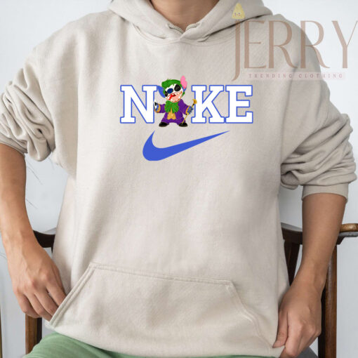 Personalized Joker Stitch Nike Embroidered Sweatshirt, Best Halloween Gift For Couple - Image 4
