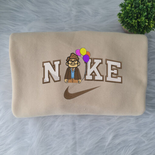 Carl And Ellie Up Disney Nike Embroidered Sweatshirts - Image 6