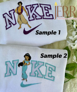 Aladdin and Jasmine Nike Embroidered Sweatshirt
