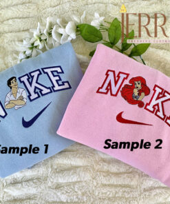 Ariel And Prince Eric Disney Nike Embroidered Sweatshirt