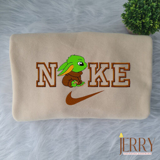 Baby Yoda Nike Embroidered Sweatshirt - Image 2