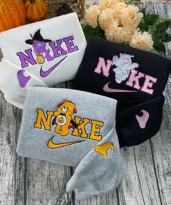Care Bears Nike Embroidered Sweatshirt, Nike Embroidery, Halloween Embroidered Sweatshirt
