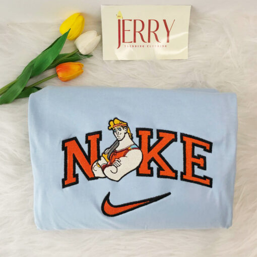 Cheap Hercules Disney Nike Embroidered Sweatshirt, Christmas Present For Couples