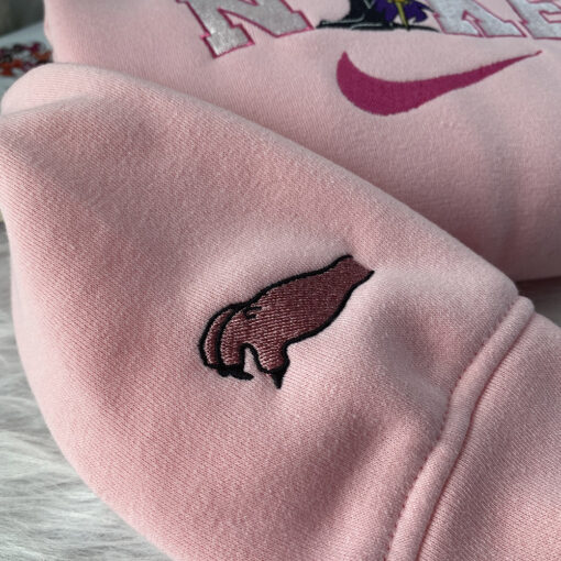 Personalized Maleficent Angel Nike Embroidered Sweatshirt, Perfect Couple Gift For Halloween - Image 4