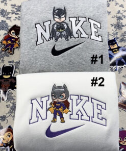 Cheap Catwomen And Batman  Nike Embroidered Sweatshirt, Valentines Day Gift For Couple