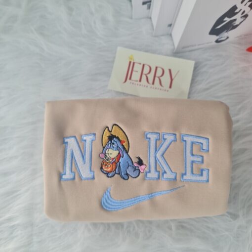Cheap Eeyore Winnie The Pooh Nike Embroidered Sweatshirt, Halloween Gift Ideas For Couple