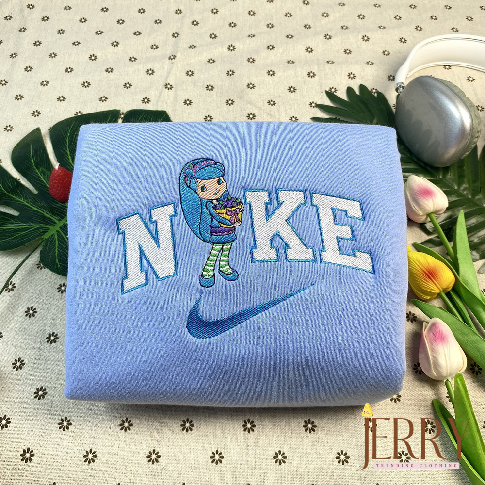 Cheap Strawberry Shortcake Version 2009 Nike Embroidered Sweatshirt, Best Gift For Bestfriend - Image 2