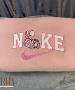 Cheshire Cat Alice in Wonderland Disney Nike Embroidered Sweatshirt