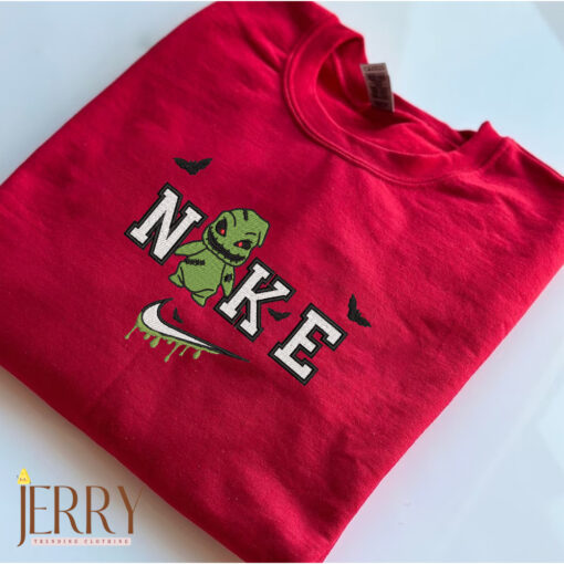 Chibi Oogie Boogie Disney Halloween Nike Embroidered Sweatshirt - Image 2