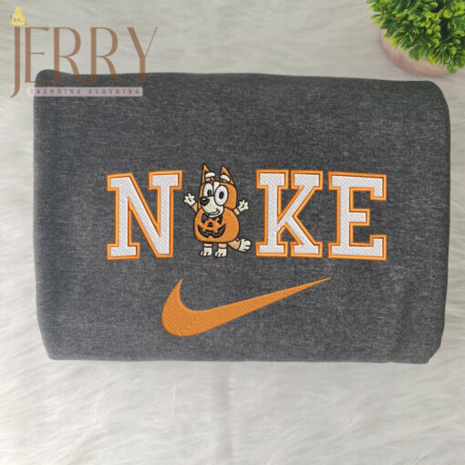 Cheap Chilli Heeler Bluey Disney Nike Embroidered Sweatshirt, Halloween Gift For Couple - Image 2