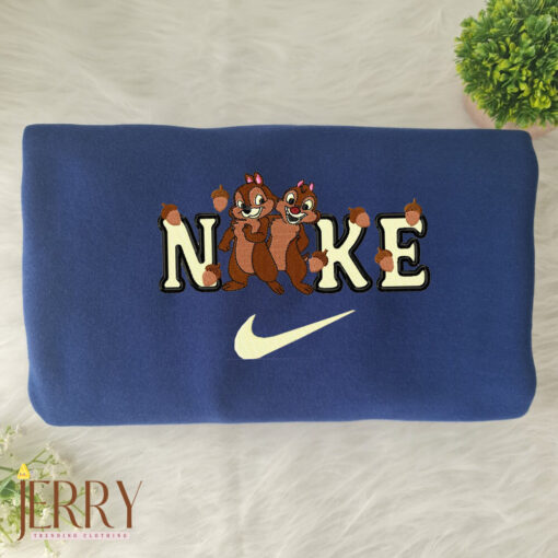 Chip And Dale Disney Nike Embroidered Sweatshirts - Image 3
