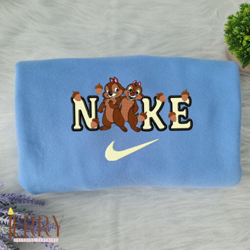 Chip And Dale Disney Nike Embroidered Sweatshirts - Image 4