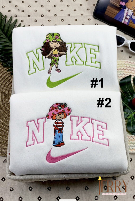 Coco Calypso Strawberry Shortcake Nike Embroidered Sweatshirt,  Best Gift For Bestfriend
