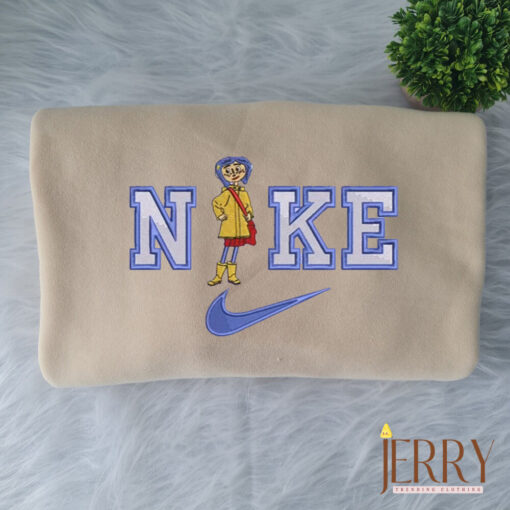 Coraline And Wybie Nike Embroidered Shirt - Image 2