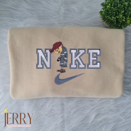 Coraline And Wybie Nike Embroidered Shirt - Image 3